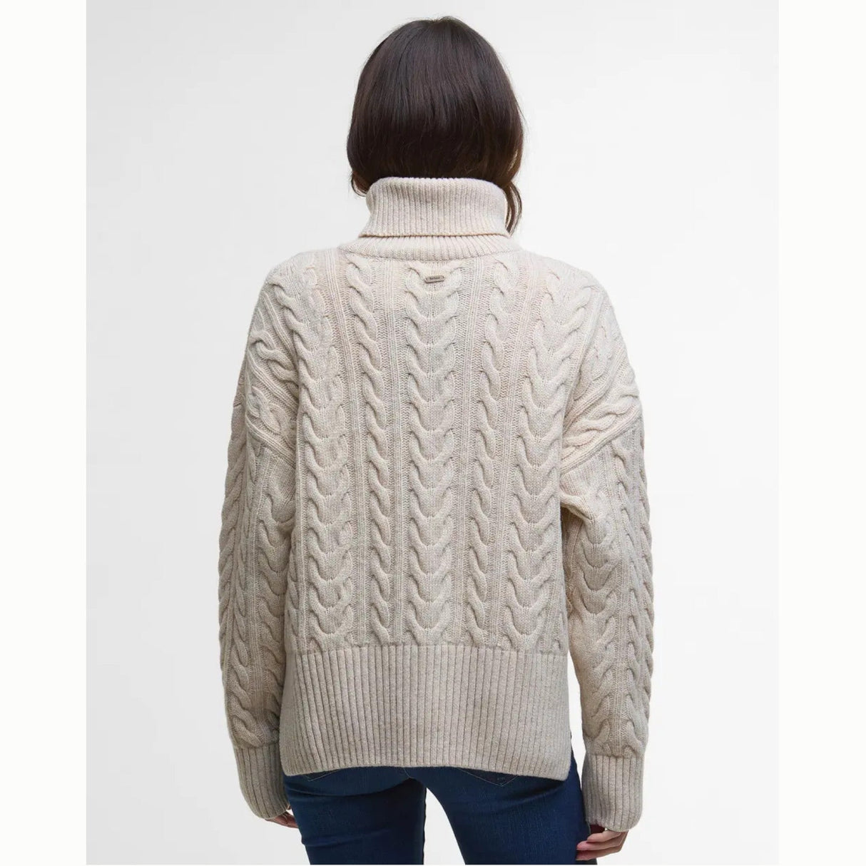 Barbour Embleton Rullekrave Strik - Dame - Birch