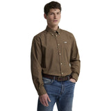 Barbour Barnard Thermo Weave Regular Fit Checked Shirt - Olive