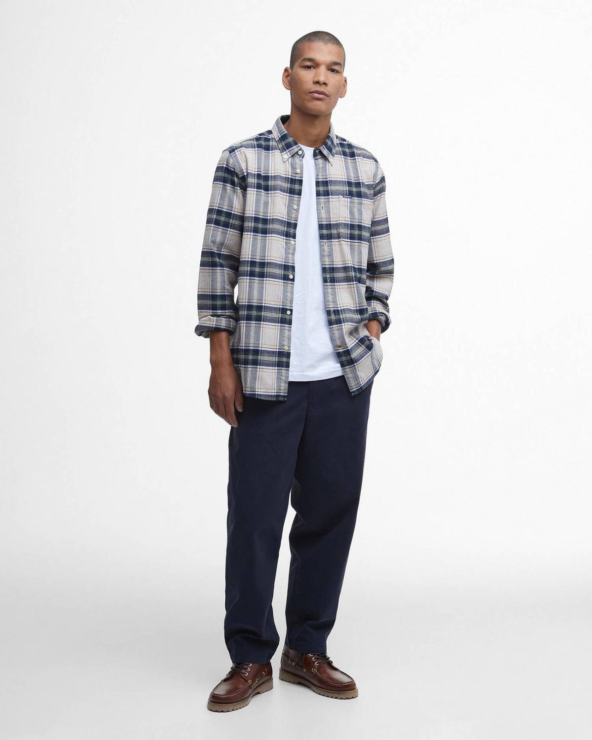 Barbour Betsom Tailored Skjorte - Herre - Stone Marl