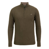 Laksen Brompton Zip Neck Strik - Herre - Olive