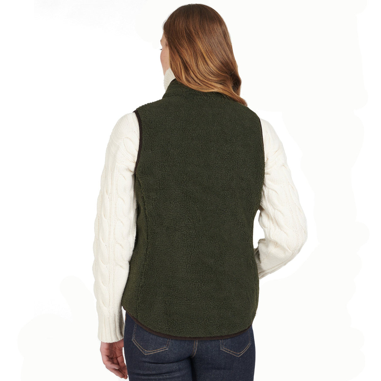 Barbour Burford Fleecevest - Dame - Olive