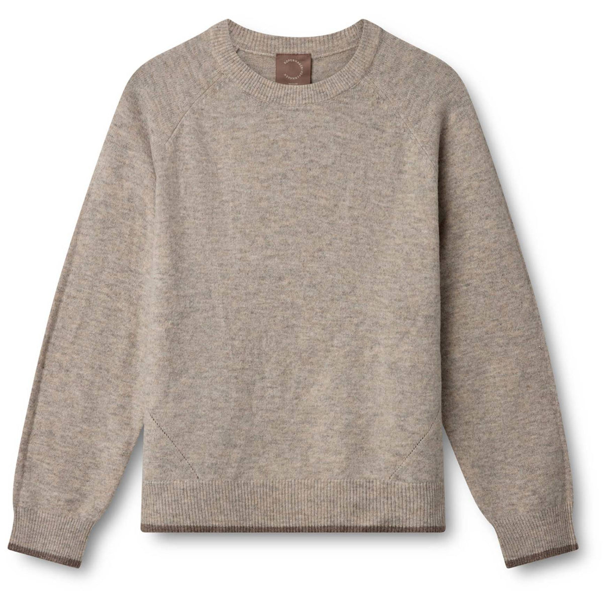 Kopenhaken Carla Solid L/S O-Neck strik - Dame - Savannah Tan