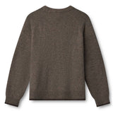 Kopenhaken Carla Solid L/S O-Neck strik - Dame - Slate Black