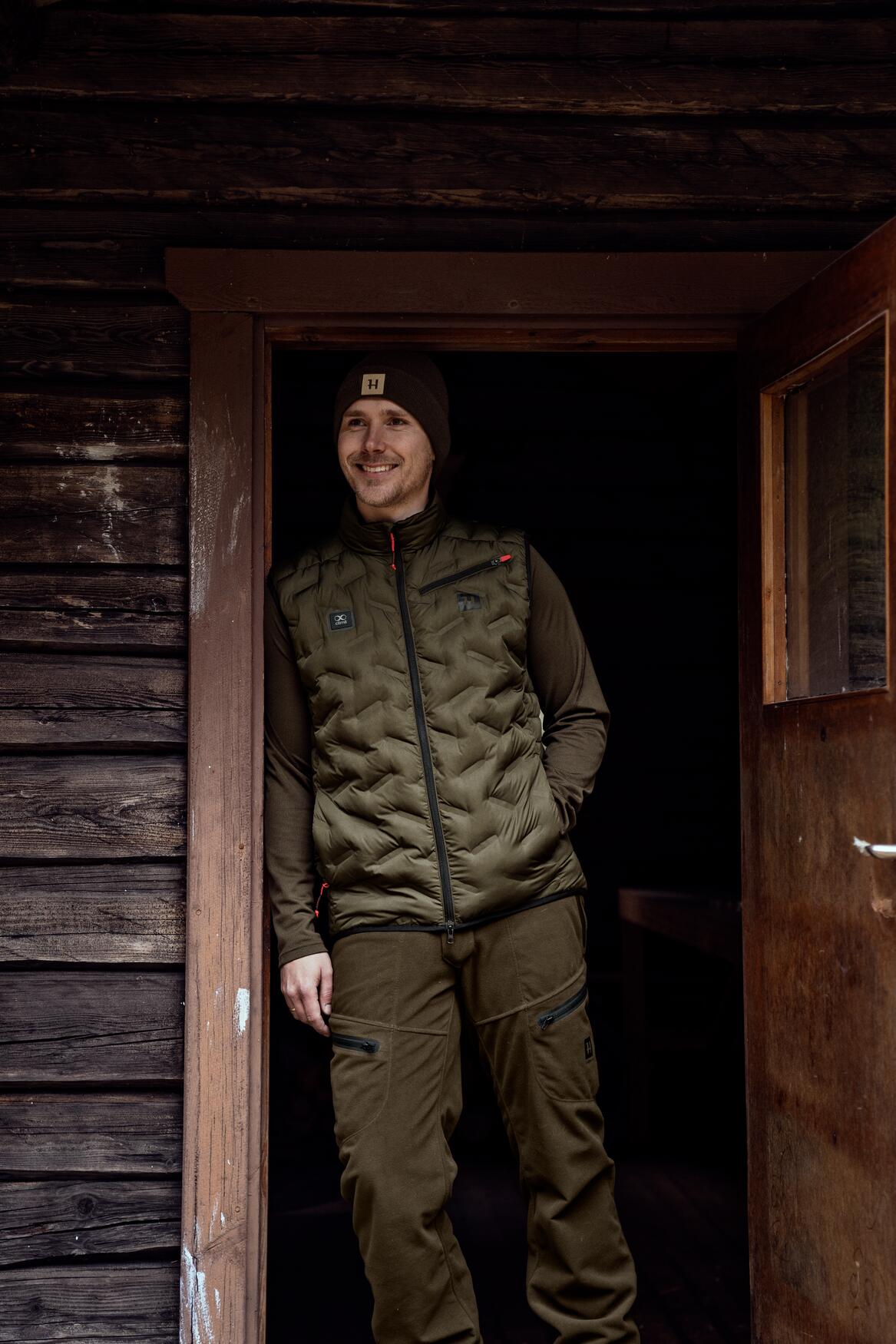 Härkila Clim8 Insulated Waistcoat - Herre - Willow Green