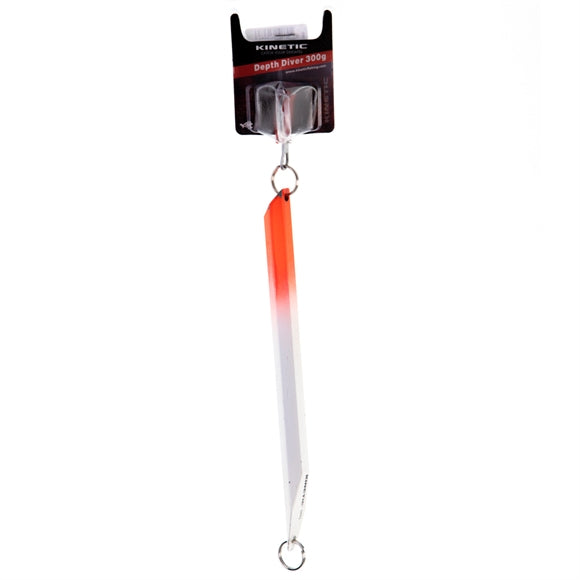 Kinetic Depth Diver Pirk - Hvid/Rød
