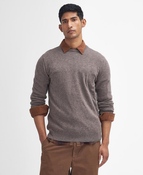 Barbour Essential Crew Strik - Herre - Dark Stone