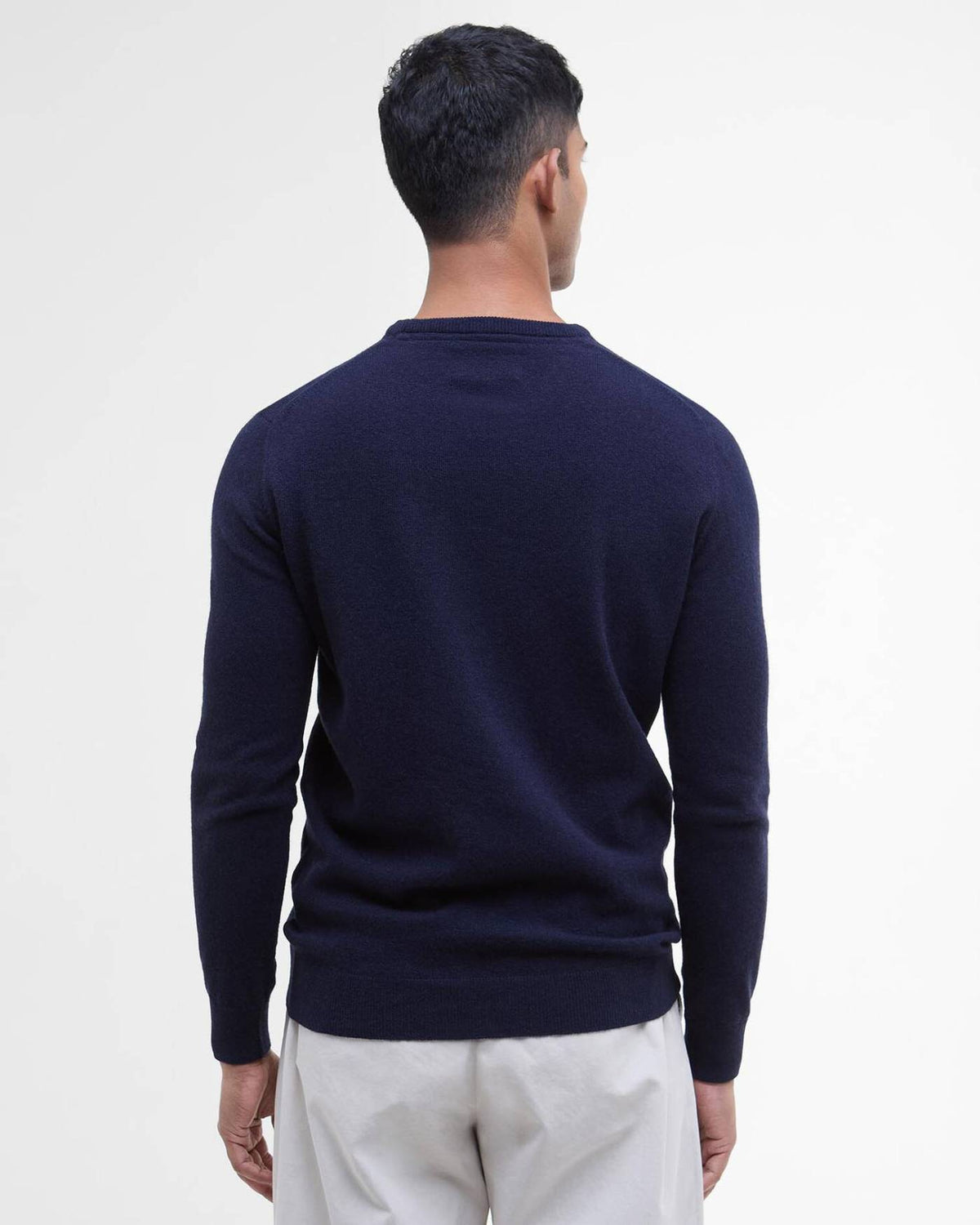 Barbour Essential Lambswool Crew - Herre - Navy