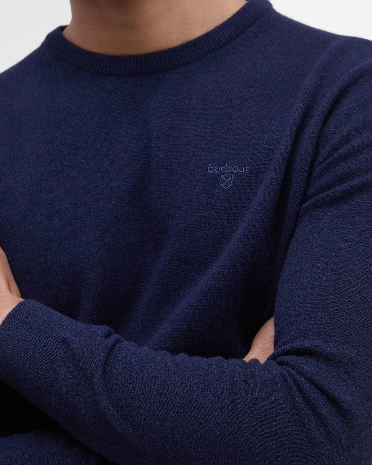 Barbour Essential Lambswool Crew - Herre - Navy