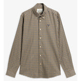 Barbour Finkle Tailored Gingham Skjorte - Herre - Dark Sand