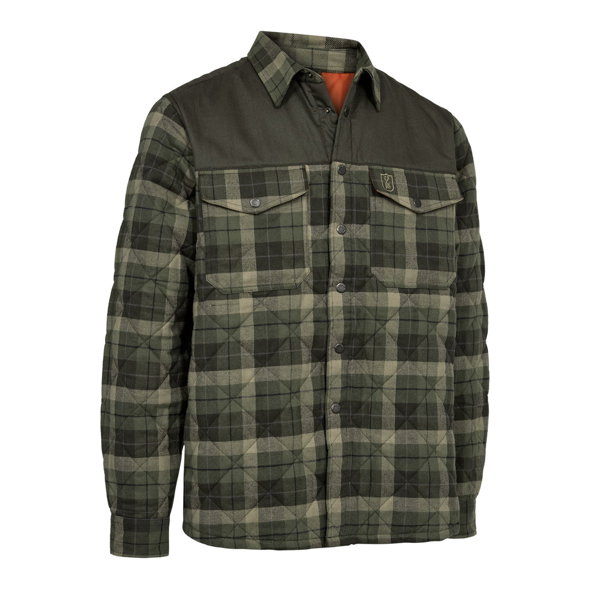 Deerhunter Elbert Vatteret Skjortejakke - Herre - Green Check