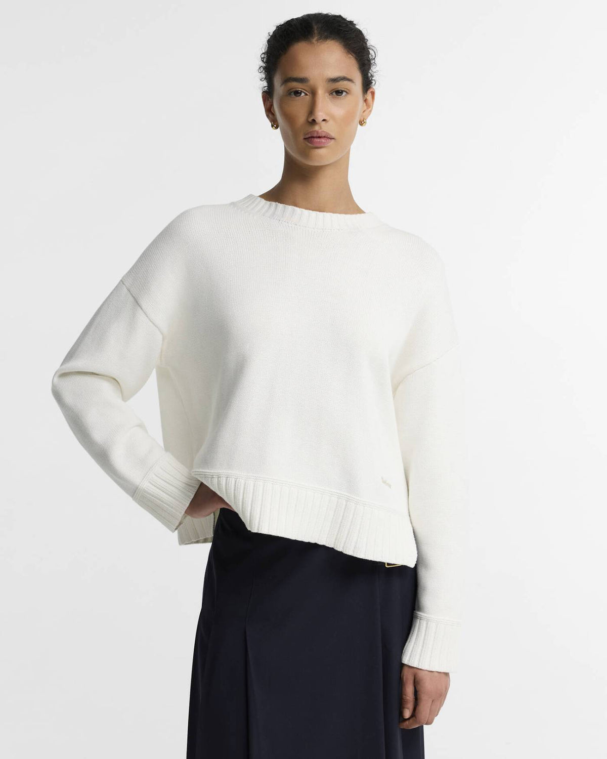 Barbour Harling Strik - Dame - Ecru