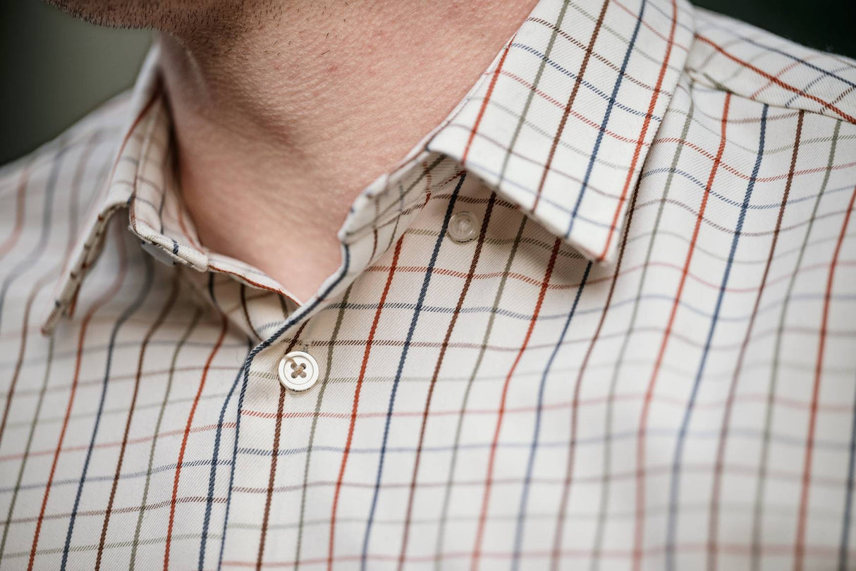 Härkila Haywood Wool Blend L/S Skjorte Herre - Arabian Spice Check