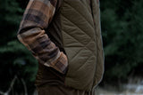 Härkila Heat Insulated Vest - Herre - Willow Green/Shadow Brown