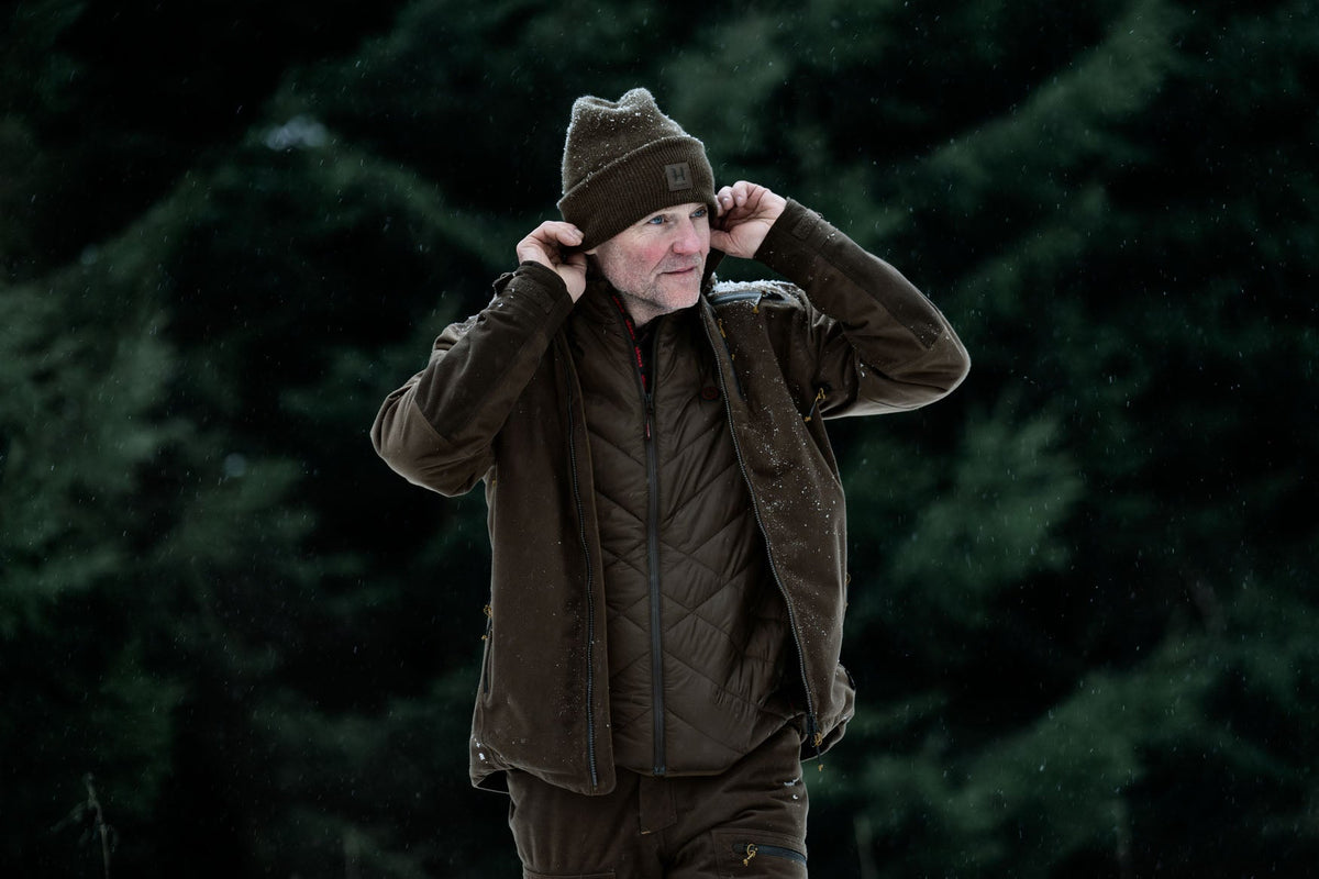 Härkila Heat Insulated Vest - Herre - Willow Green/Shadow Brown