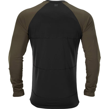 Härkila Heat L/S t-shirt - Herre - Willow green/Black