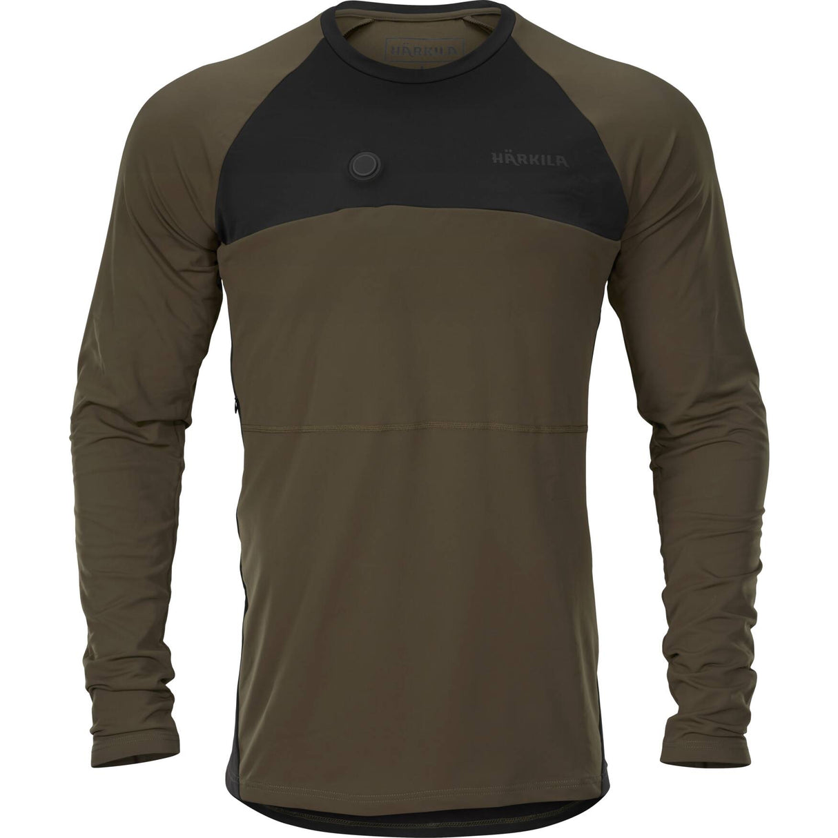 Härkila Heat L/S t-shirt - Herre - Willow green/Black