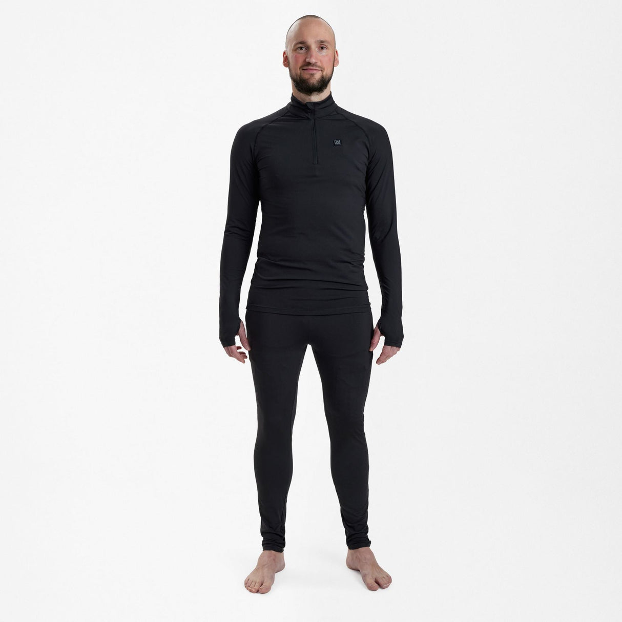 Deerhunter Heat Undertrøje med Zip - Unisex - Sort
