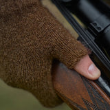 Härkila Alpacka Half Finger Handske - Unisex - Pinecone Brown