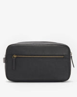 Barbour Highgate Leather Toilettaske - Sort