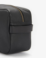 Barbour Highgate Leather Toilettaske - Sort