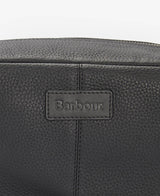 Barbour Highgate Leather Toilettaske - Sort