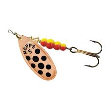 Mepps Aglia Decoree Spinner - Copper/Black Dots
