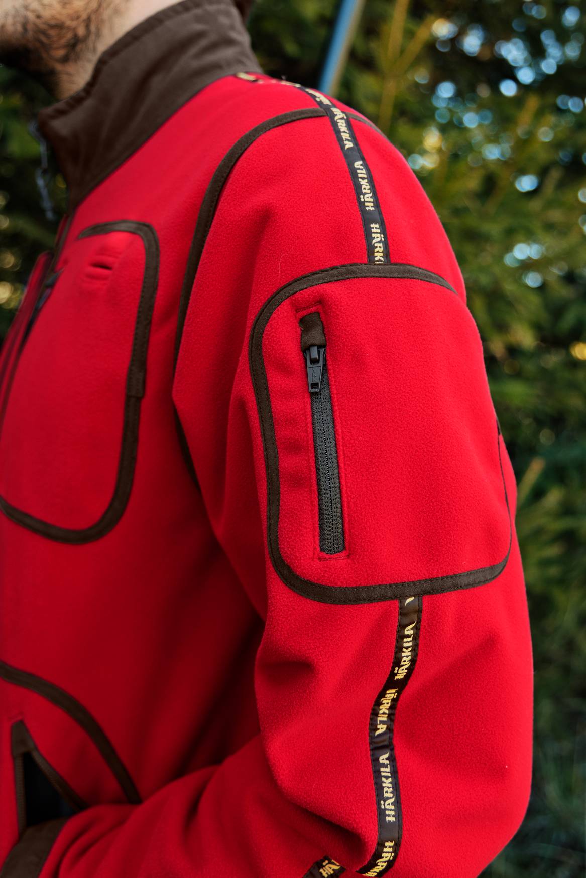 Härkila Kamko Regal Rev. Fleece Jakke Herre - Red/Brown