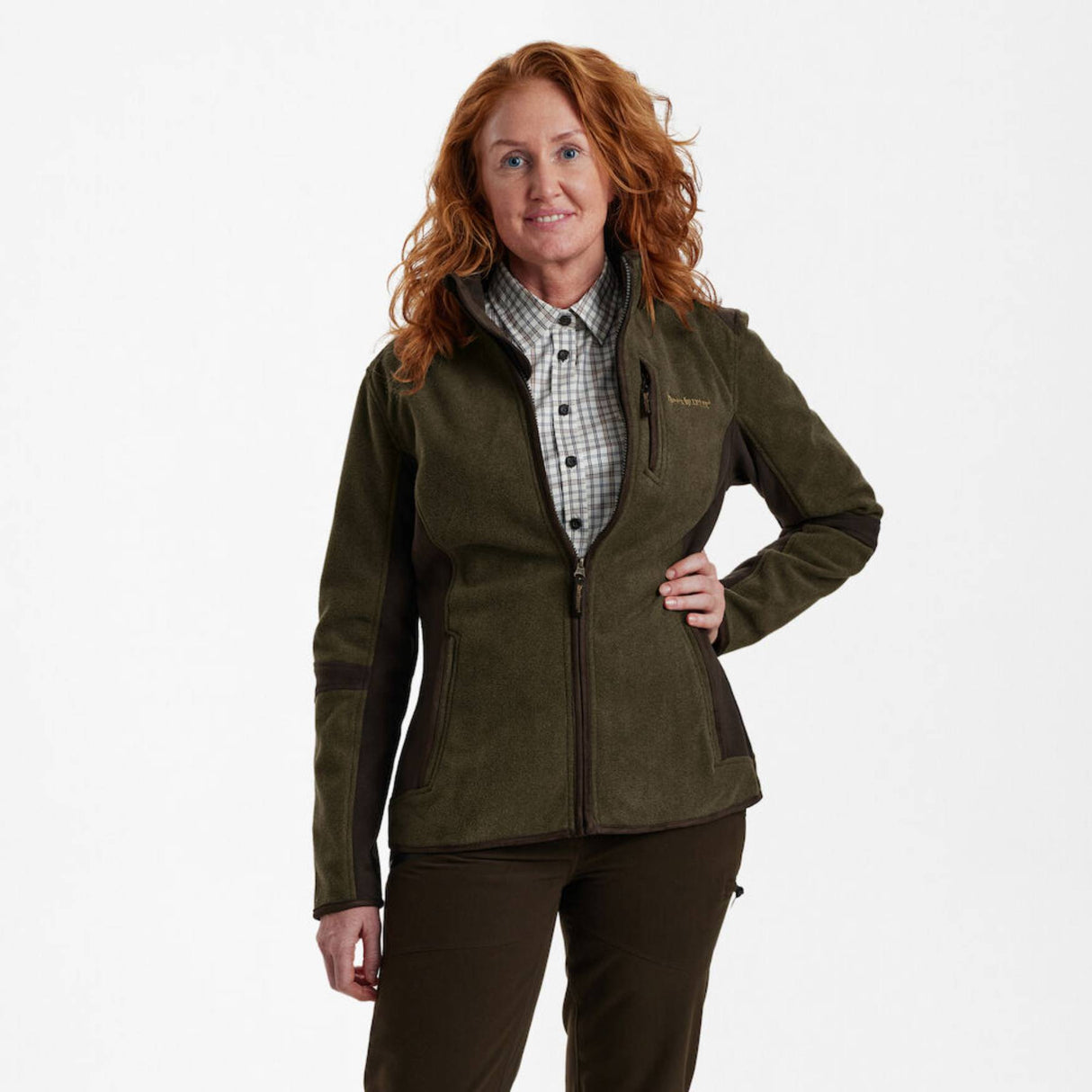 Deerhunter Lady Pam Bonded Fleecejakke - Dame - Graphite Green