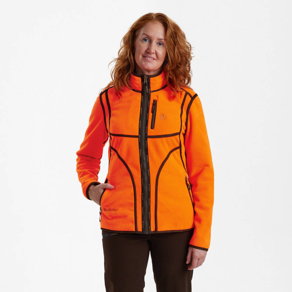 Deerhunter Lady Pam Bonded Fleecejakke - Dame - vendbar - Orange