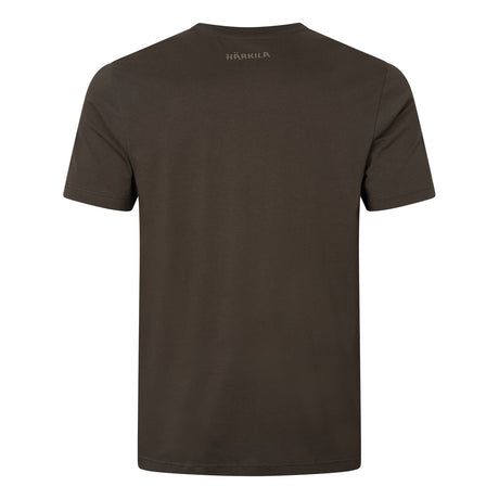 Härkila Logo Brand T-Shirt Herre - Shadow Brown/Tarmac