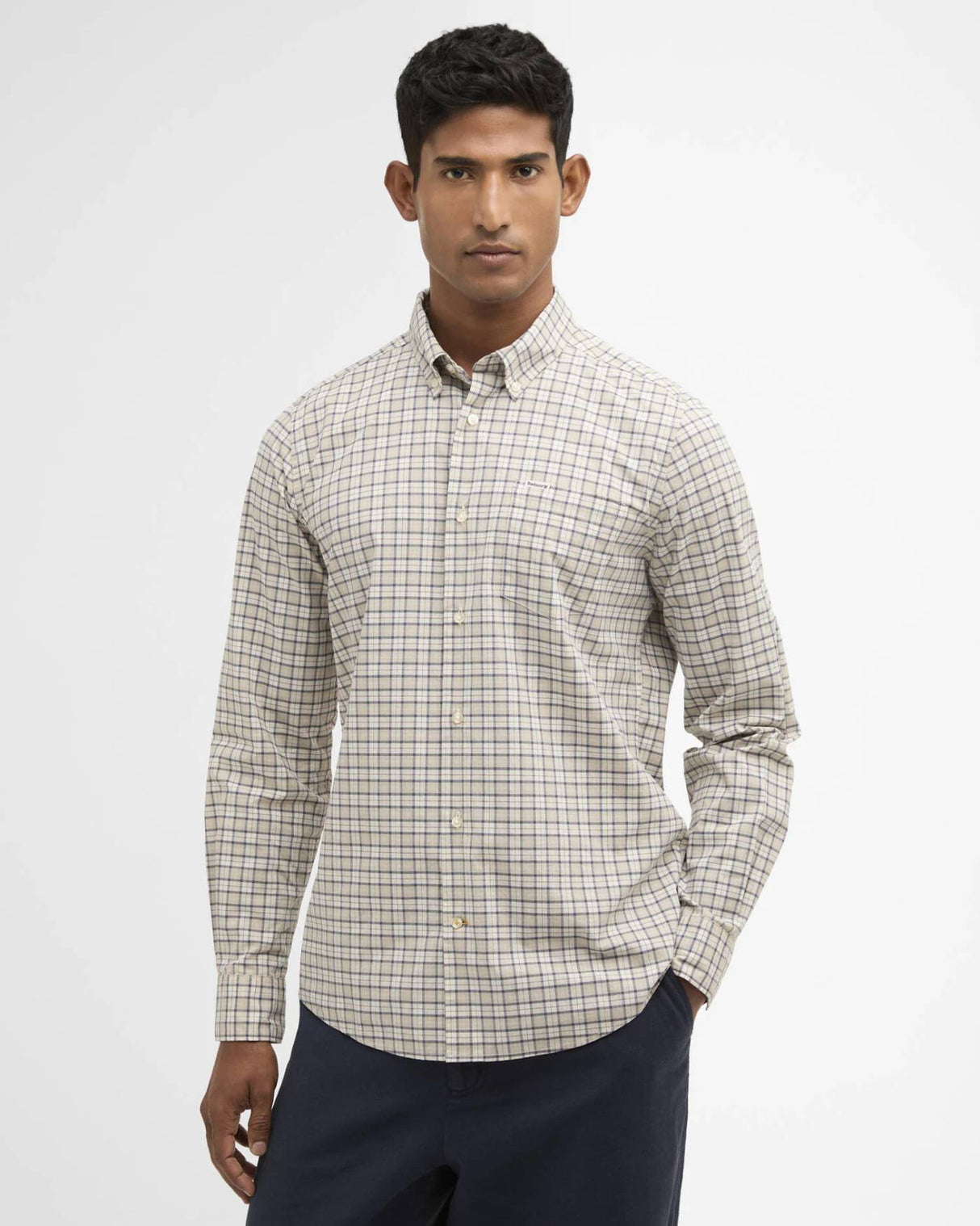 Barbour Lomond Tailored Skjorte - Herre - Oban Mist Tartan