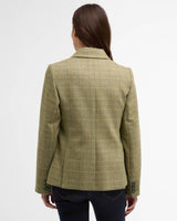 Barbour Lupin Tailored Blazer - Dame - Light Olive Check