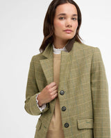 Barbour Lupin Tailored Blazer - Dame - Light Olive Check
