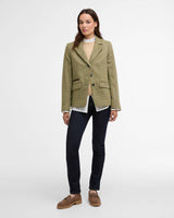 Barbour Lupin Tailored Blazer - Dame - Light Olive Check