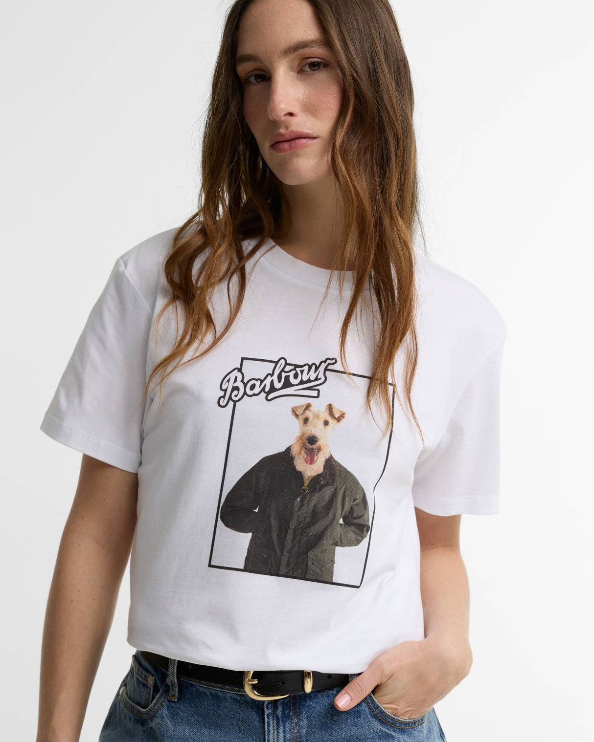 Barbour Mariana T-Shirt - Dame - Hvid