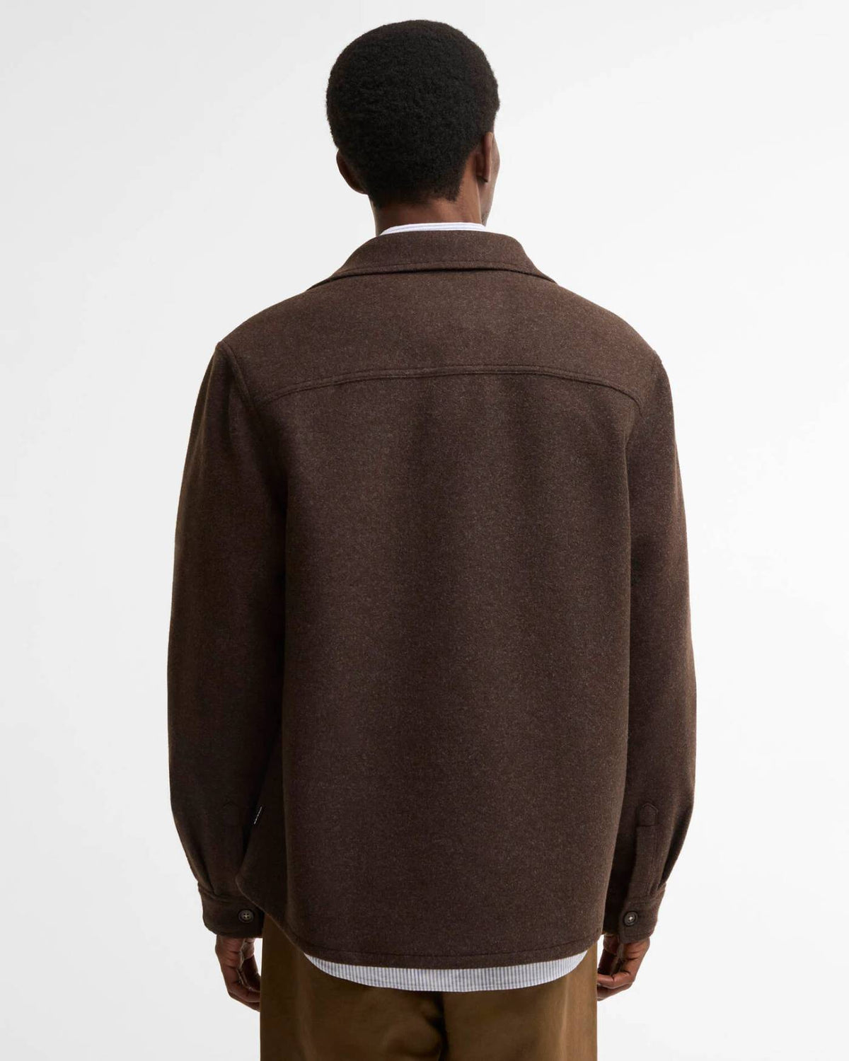 Barbour Marltown Tailored Overshirt - Herre - Dark Oak