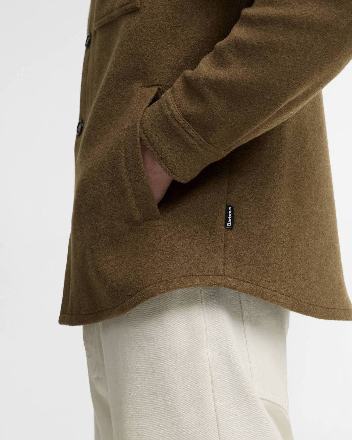 Barbour Marltown Tailored Overshirt - Herre - Sandstone