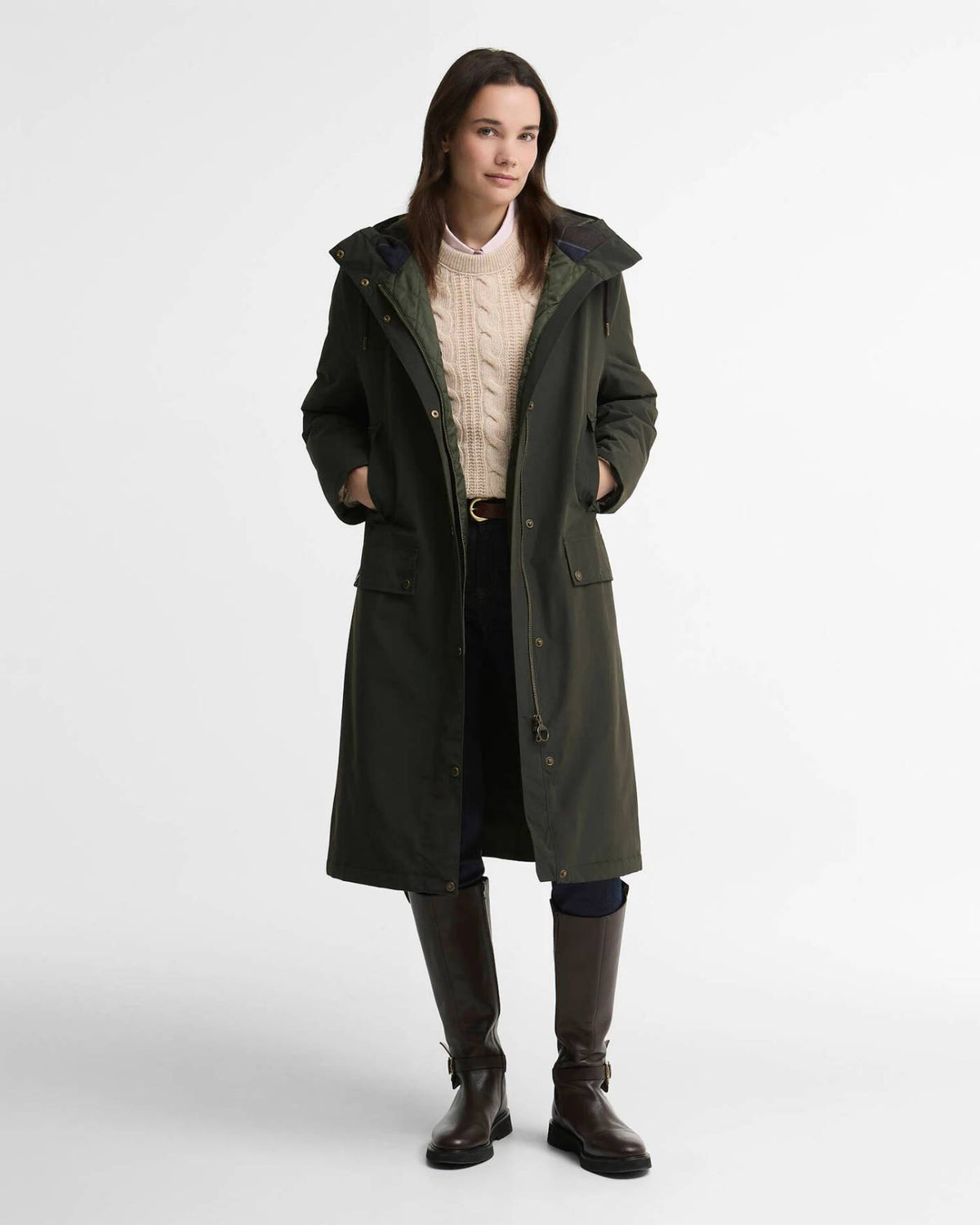 Barbour Matilde Waterproof Jakke - Dame - Sage Classic