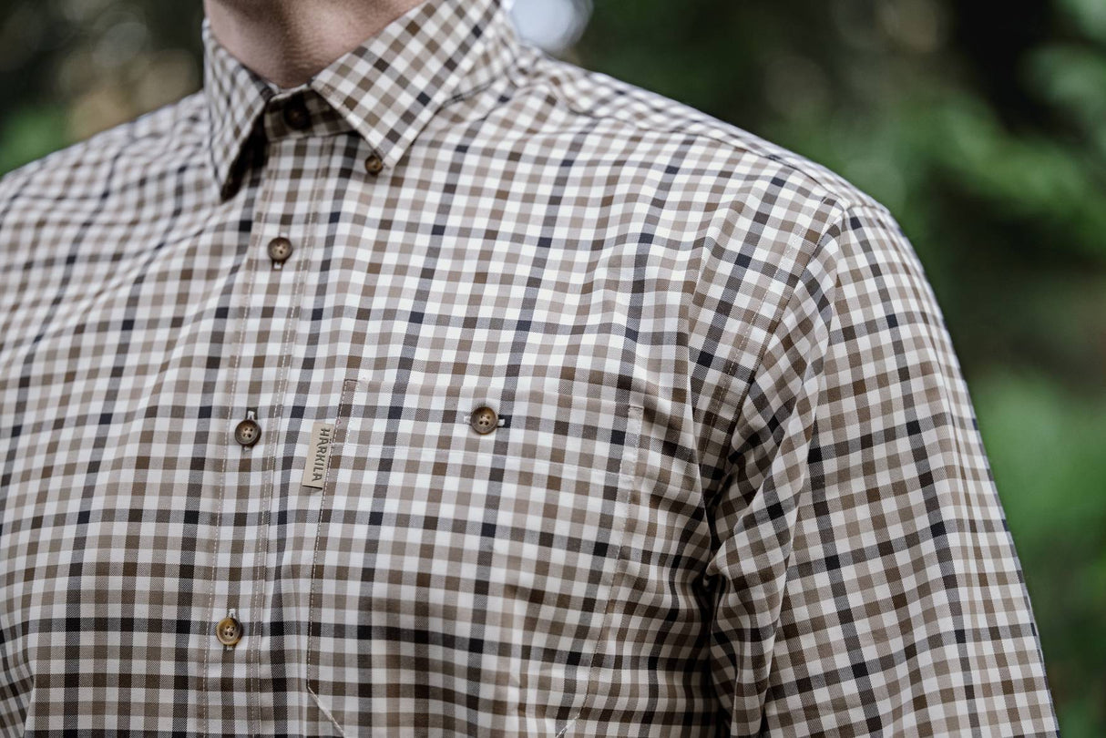 Härkila Milford Skjorte Herre - Blue/Beige Check