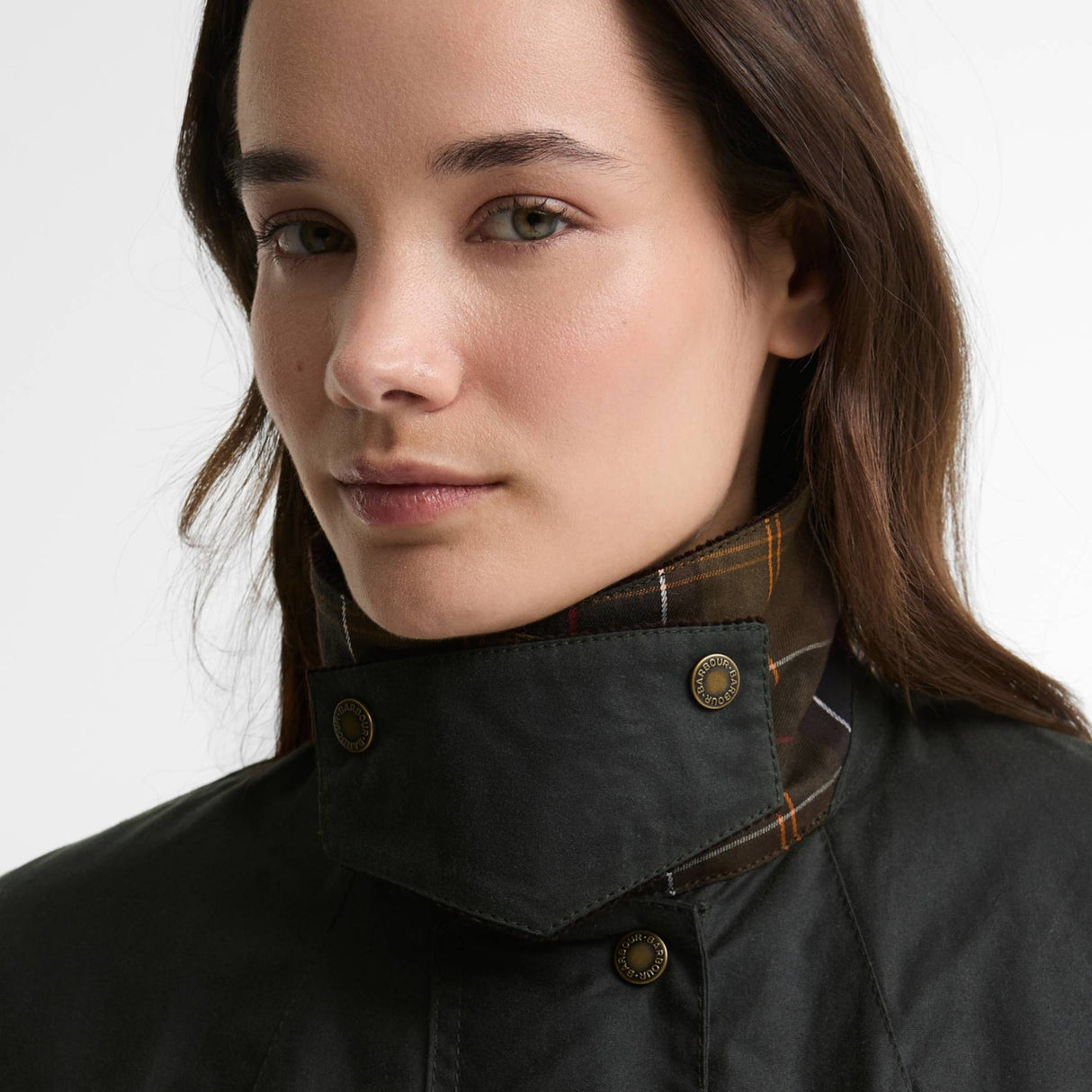 Barbour Modern Border Wax Jakke - Dame - Sage