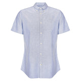 Barbour OxTown S/S Tailored Herreskjorte - Dark Denim