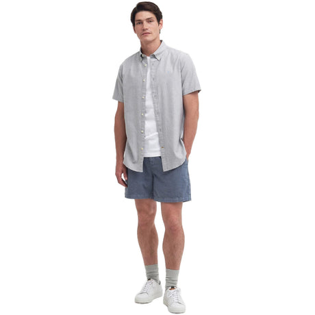 Barbour Oxtown S/S Skjorte  Herreskjorte - Pale Sage