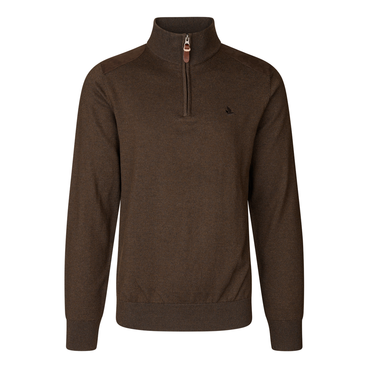 Seeland Pine Half Zip Sweater - Herre - Dark Brown