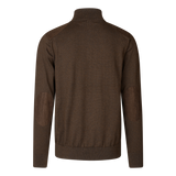 Seeland Pine Half Zip Sweater - Herre - Dark Brown