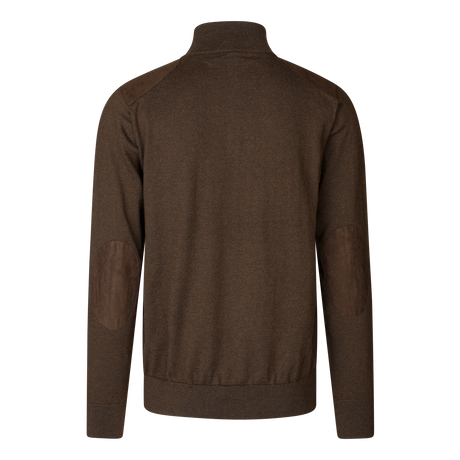 Seeland Pine Half Zip Sweater - Herre - Dark Brown