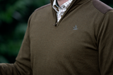 Seeland Pine Half Zip Sweater - Herre - Light Pine