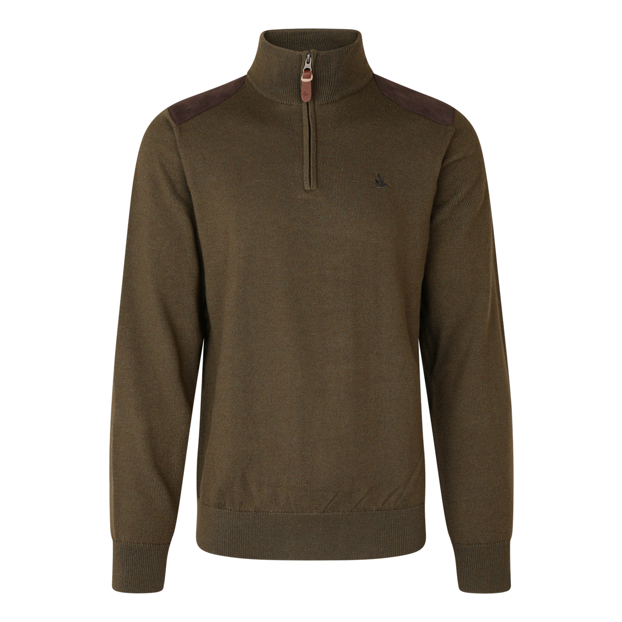 Seeland Pine Half Zip Sweater - Herre - Light Pine