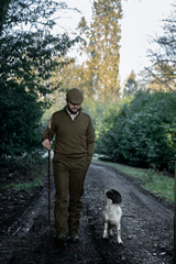 Seeland Pine Half Zip Sweater - Herre - Light Pine