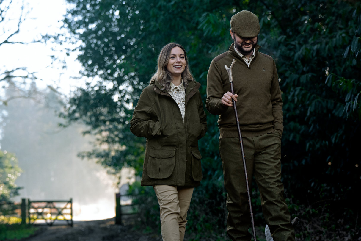 Seeland Pine Half Zip Sweater - Herre - Light Pine