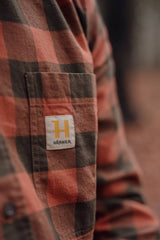 Härkila Scandinavian L/S Skjorte - Herre - Autumn Orange Check